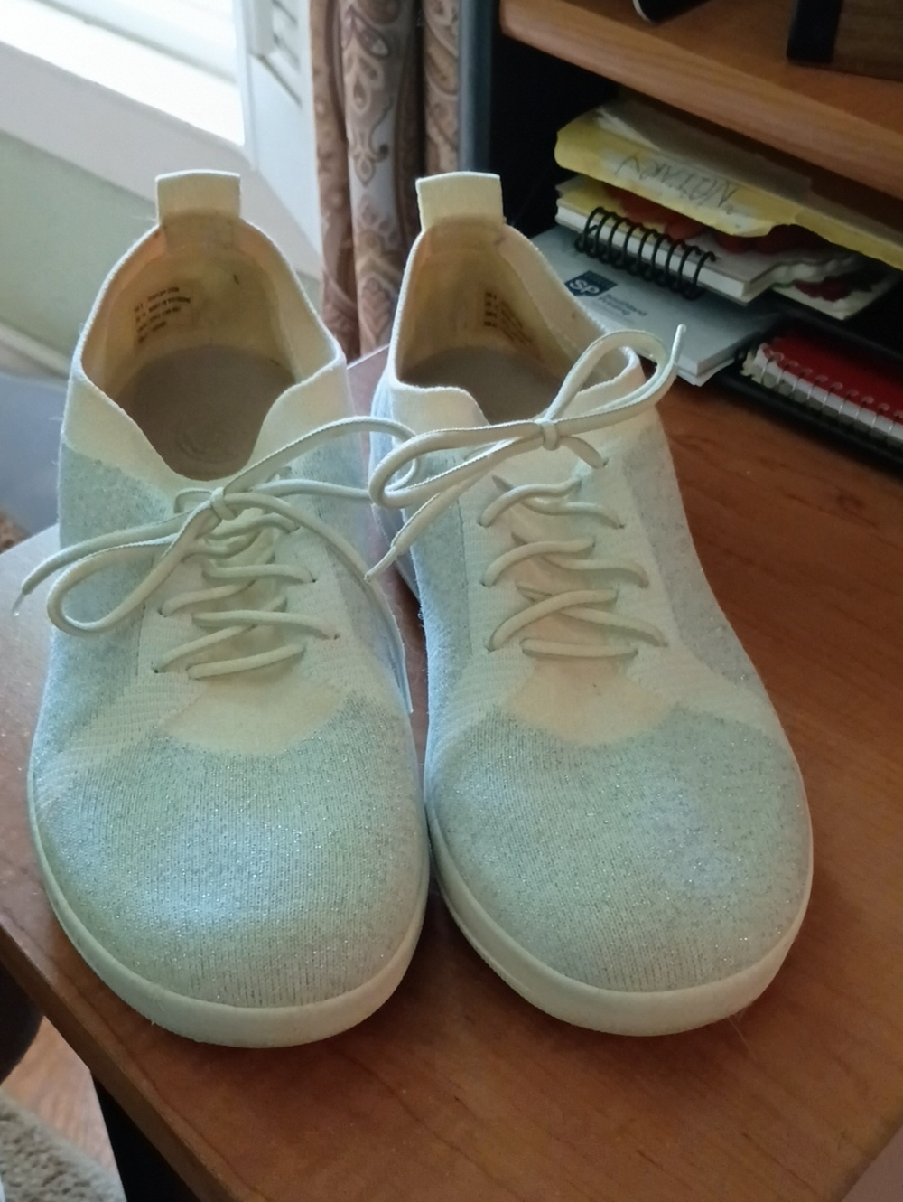 Fitflop Pale Yellow Knit Slip-On Sneakers